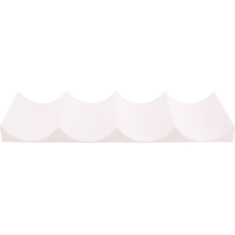 Porte Bouteille Frigo Tapis de Rangement à Bouteille Casier à Bouteilles en Plastique Empilable Étagère à Vin Porte Bouteille pour Cuisine Réfrigérateur blanc laiteux