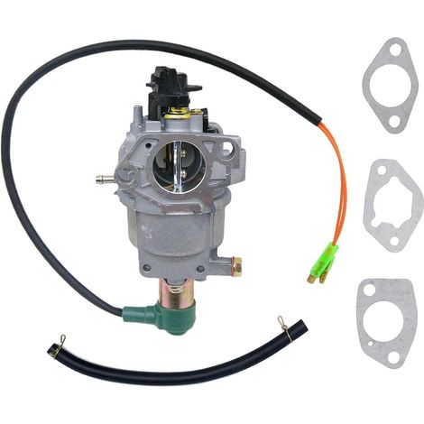 Carburador para generador GX390, compatible con los motores de generador chinos Generac GP5000, GP5500, GP6500 de 5KW, 5.5KW y 13 HP, 188F. (1/5)