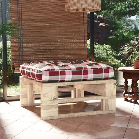 Pouf palette de jardin bois de pin imprégné (1/5)