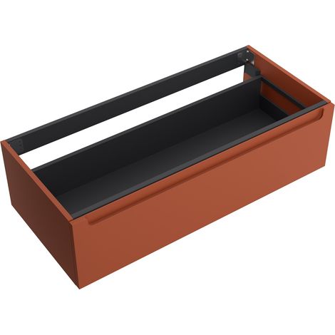 Salgar Schrankelement wandhängend MONTERREY 1000 1 Metallschublade mit Softeinzug TERRACOTA 997 x 270 x 450 mm (1/2)
