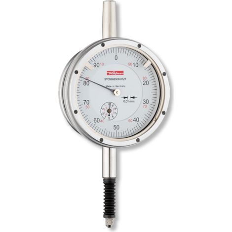 Messuhren DIN 878 mit Stoßschutz 10/0,01 mm Ø61,5 mm IP67