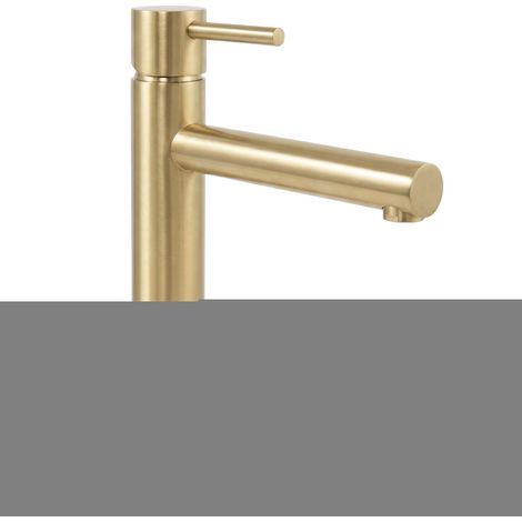 RUBINETTO LAVABO REA TESS BRUSH GOLD HIGH (1/5)