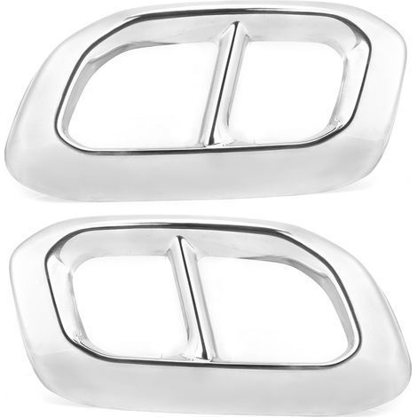 Cadre de gorge de queue de voiture, 2 pièces, 4 sorties, garniture de tuyau d'échappement, adapté pour Mercedes Benz GLC GLE GLS W167 X253 X167 2020 (1/5)