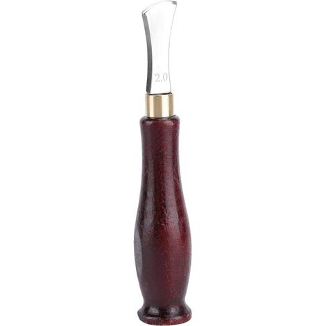 MINKUROW Borde de cuero Creaser Borde de trabajo de cuero Creaser Ajustable Creaser Arco de cuero Borde Ranura poco profunda Herramienta para lima de huesos Juego de limas para huesos (2 mm) (1/5)