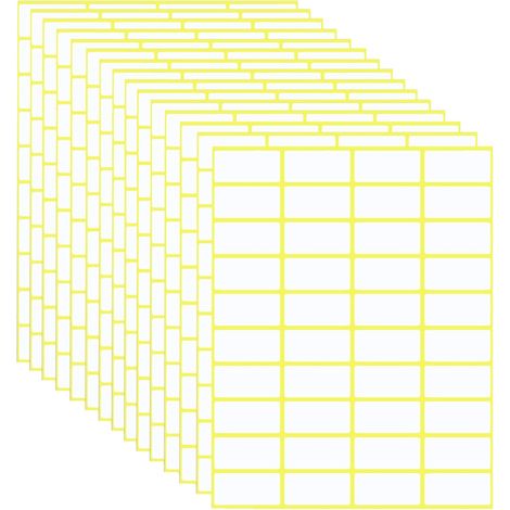 Paquete de 600 etiquetas autoadhesivas - 38 x 19 mm - Etiquetas autoadhesivas universales para precio, dirección, hogar, congelados, oficina, cocina y mermeladas