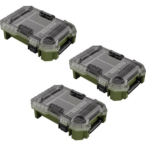 x2 Draper 29433 BUNKER Load-Up Half Organiser Tool Box Parts Fixings Box 393mm (1/3)