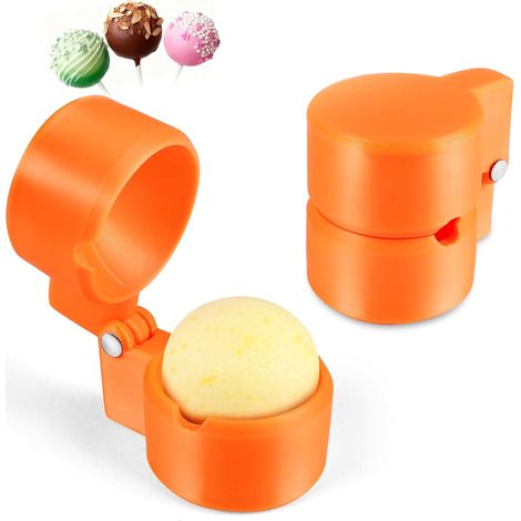Moule à cake pops ronds avec emporte-pièce sphérique et poussoir, outils réutilisables en silicone pour la confection de cake pops maison, mariages, anniversaires et desserts de fête. (1/5)