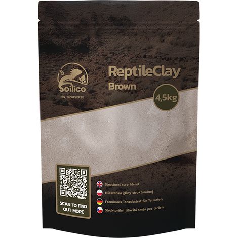 Argile pour reptiles Soilico, marron, 4,5 kg (1/2)