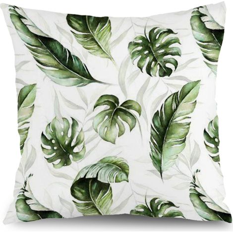 Housses de coussin fleurs naturelles, décoration salon jardin,40×40cm (1/5)