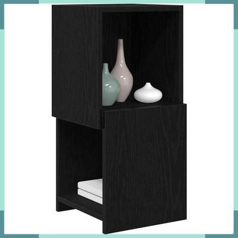 889838 Meuble d'angle Chêne noir 30,5x30x65cm Bois d'ingénierie (1/5)