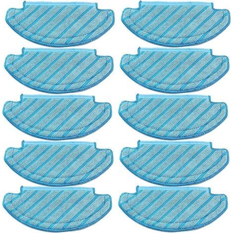 Lot de 10 serpillères pour Robot aspirateur Ecovacs Deebot Ozmo T8 AIVI T8 Max and T8 Series/ N8 Pro (1/5)