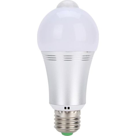 Lampe LED à détecteur de mouvement E27 7W avec capteur de présence pour escaliers (85-265 V CA) (1/5)