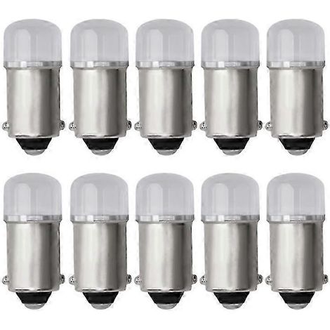 Lot de 10 ampoules LED Ba9s T4w T11 Canbus 4014 24 SMD sans erreur, pour liseuses intérieures, éclairage de stationnement et de plaque d'immatriculation, blanc 12 V (1/5)
