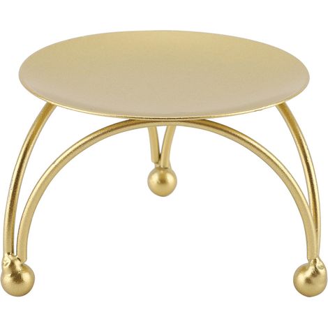 Bougie décorative ronde en fer forgé, style européen simple, en forme de bougie, en relief. (1/5)