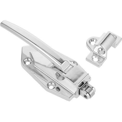 Tirador de puerta de aleación de zinc para congelador y horno, pestillo plano resistente con instalación estable, versátil para armarios de cocina. (1/4)