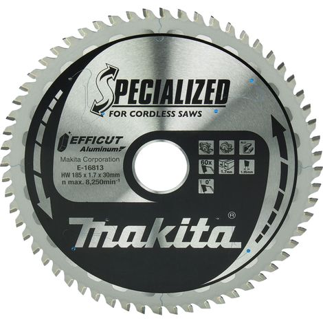MAKITA E-16813 Specialized for aluminium 185mm x 30mm x 60T