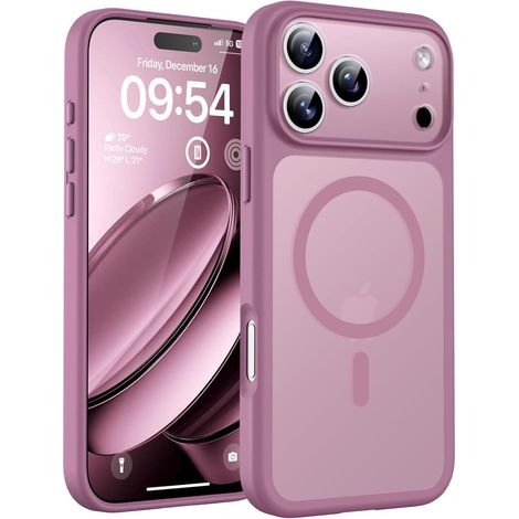iPhone 17 Pro Max Hülle MagSafe, Kameraschutz, Stoßfest, Flieder Lila
