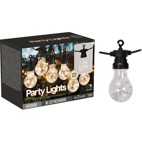 LUMINARIA 'PARTY' cavo mt.7,5 - 10 portalampade E27
