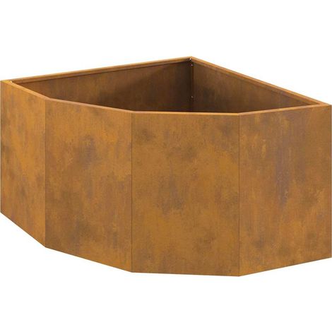 Jardinière d'Angle Rouillé 60 x 60 x 35 cm CFW981121 (1/5)