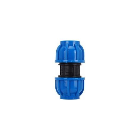 4Pcs PE Connecteur Droit En Plastique 25mm à 25mm Adaptateur De Tuyau D'eau Raccord Droit Raccord De Tuyau D'Eau Tube Raccords (1/4)