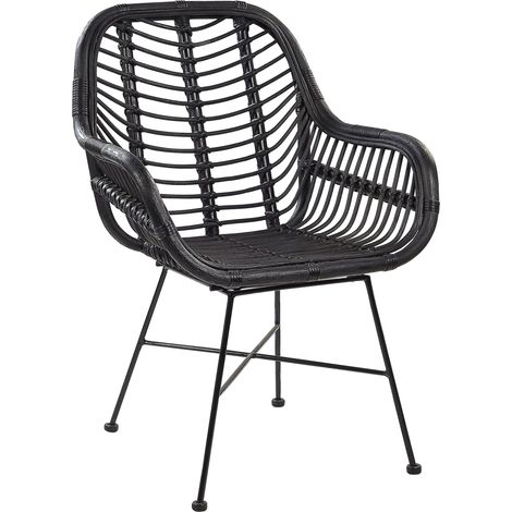 Sediain rattan nero Canora (1/5)