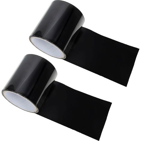 CCYKXARuban Adhésif Noir Longueur 1,5 M pour Film de Serrage de Réparation Haute Adhérence et Résistant Soleil, Largeur 10 Cm et Auvents pour Installation (1/5)