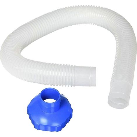 Adaptateur de tuyau d'écumoire pour piscines hors sol, en plastique durable, facile à installer. (1/5)