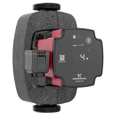 Grundfos ALPHA1 GO 25-60 180 EEI 0,20 Hocheffizienzpumpe 93074265 inkl. Dämmschale (1/4)