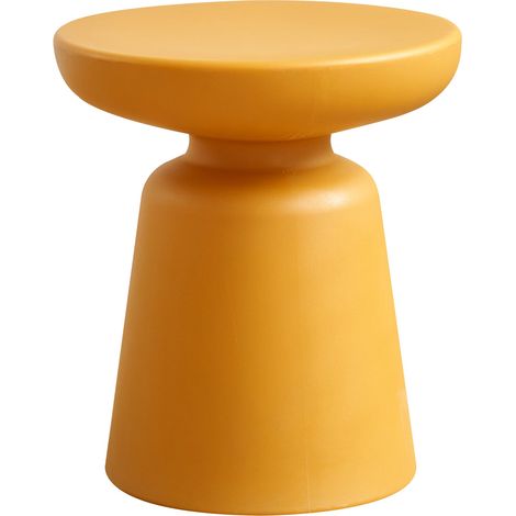 Tavolino/consolle rotondo diametro 44 x 40 cm giallo 030010831