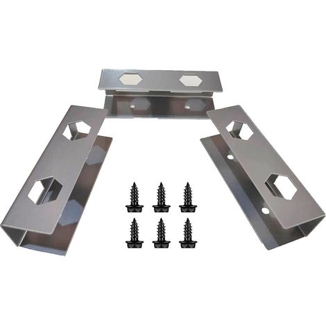 Support de rangement pour ordinateur portable sous le bureau - Support à plateau métallique invisible créatif, rack caché pour ordinateur portable économiseur d'espace, idéal pour l'organisation maiso (1/5)
