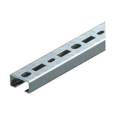 OBO Bettermann Profilato forato, larghezza asola 17mm 2000x35x18 acciaio zincato a nastro, 1104500