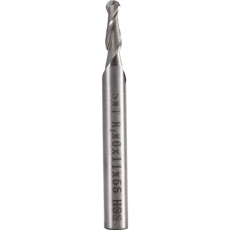 HSS 6 mm Schaft 2-Schneiden-Kugelfräser Drehmaschine CNC-Fräser HH (1/5)