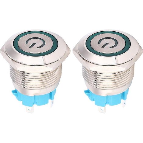 Interrupteur à bouton alimenté en 12-24 V CC, connecteur 4 broches à réarmement automatique (1/5)