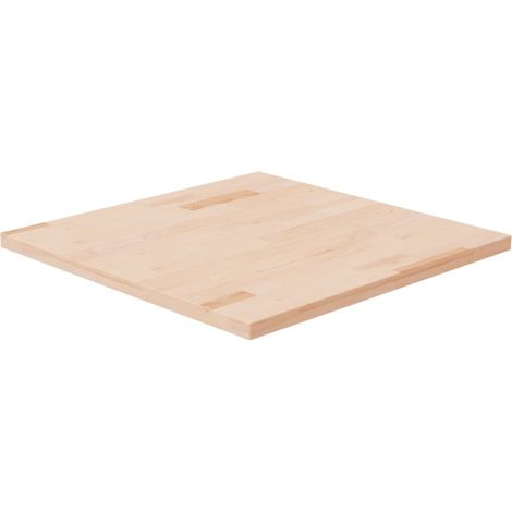 Dessus de table Plateau De Table Plan de travail carré 60x60x2,5 cm Bois chêne massif non traité BZTHBS957207 (1/4)