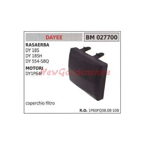 Luftfilterdeckel DAYEE für Rasenmäher DY 18S und Motoren DY1P64F 027700