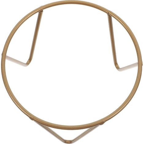 Support en fer pour boule de jardin décorative, lot de 5, base dorée