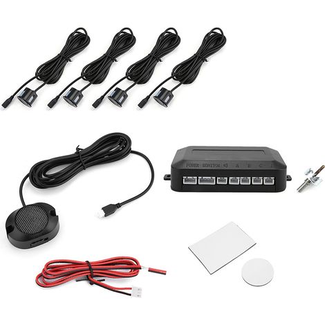 Eosnow Parkplatzsensor, hochgenauige Selbsttest -Backup -Radarsystem 12V Schwarz zur Erkennung