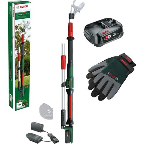 Bosch Advanced Prune 18V-45 Cordless Tree Pruner Cutter Hedge 2x 2.0Ah + Gloves (1/5)