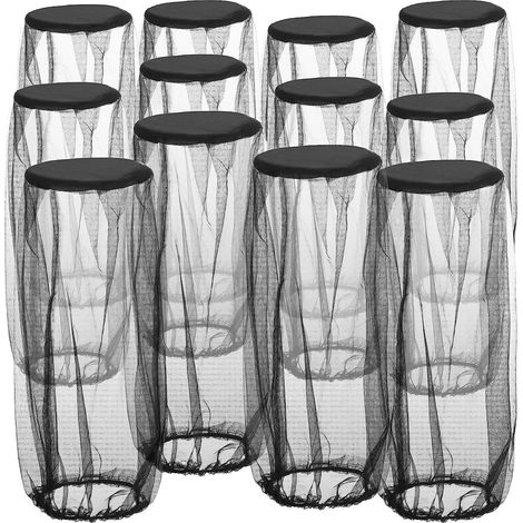 Mosquito Head Net, 12Pcs Mosquito Mask Mosquito Net Hat, Beekeeper Hat Mesh Headgear, Anti-Insect Mo (1/5)