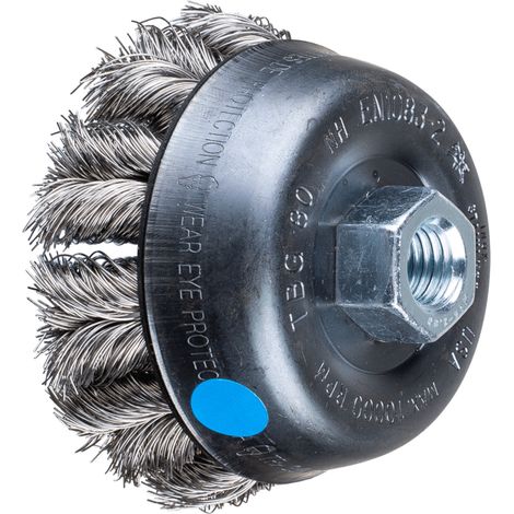 PFERD TOOLS COMBITWIST Topfbürste gezopft TBG Ø 80mm M14 Edelstahl-Draht-Ø 0,35 mm Winkelschleifer (1/4)