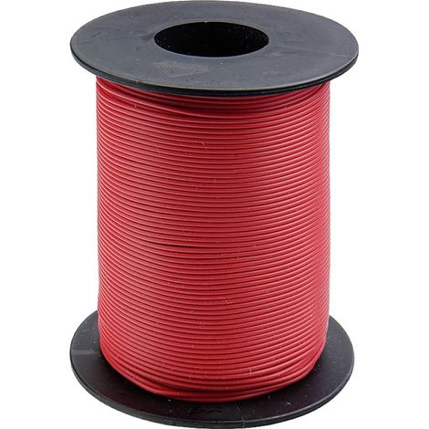 125-S25-0 Fil de câblage 1 x 0.25 mm² rouge 25 m