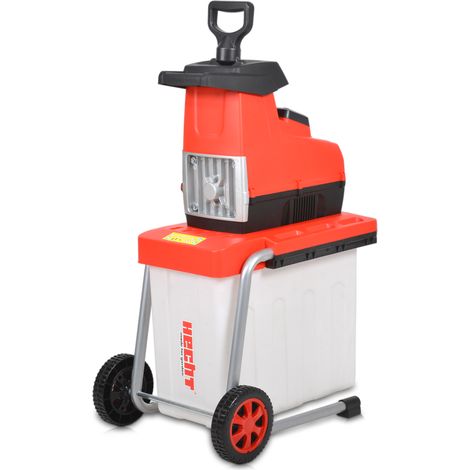 Gartenhäcksler Walzen Häcksler Elektro bis 44mm 2800W Leise Holz Motor Schredder