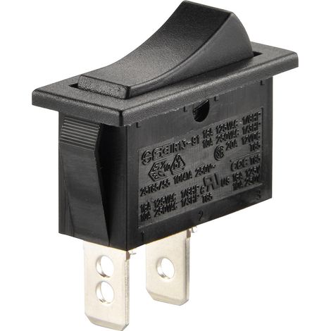 TRU COMPONENTS TC-R13-91A-01 Wippschalter 250 V/AC 10 A 1 x Aus/Ein rastend 1 St. (1/2)