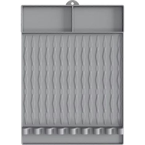 Grille outils tapis silicone anti chaleur spatule tapis avec drip tampon réutilisable ustensile support pour outside (1/5)