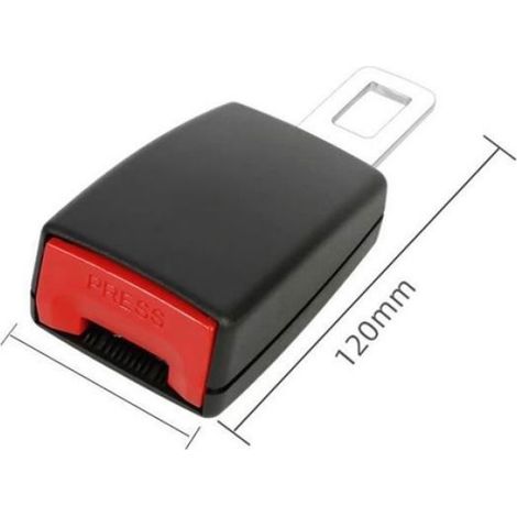 Ajusteur Ceinture De Sécurité - Corps En Abs - Extension 12 Cm - Pour Voiture - Lot De 2 (1/4)