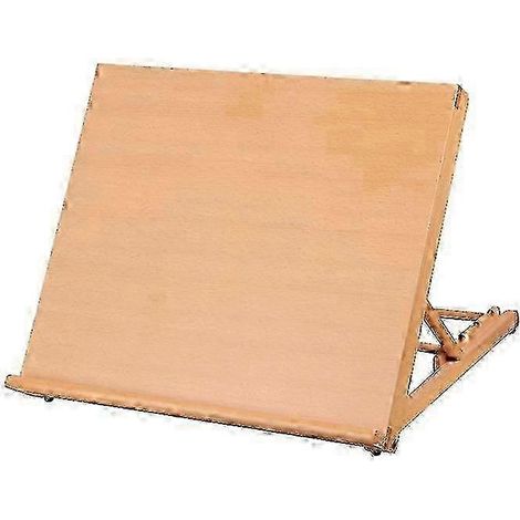Chevalet de croquis portable 25-26, chevalet de bureau, planche à dessin de bureau, chevalet sur pied, aquarelle, peinture à l'huile - Bois coloré (1/4)