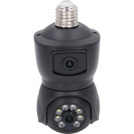 Caméra de surveillance WiFi 360° HD sans fil pour maison, fixation douille E27, alimentation 110-240V (1/5)
