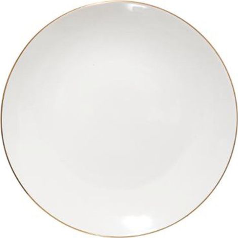 Lot de 6 assiettes à dessert rondes en porcelaine 19cm – Couleur blanche – Passe au lave-vaisselle – Pour service élégant – Secret De Gourmet