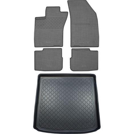 Fiat Tipo Kombi (5 puertas) desde febrero de 2017: juego de alfombrillas de goma para coche + alfombrilla para maletero. (1/5)