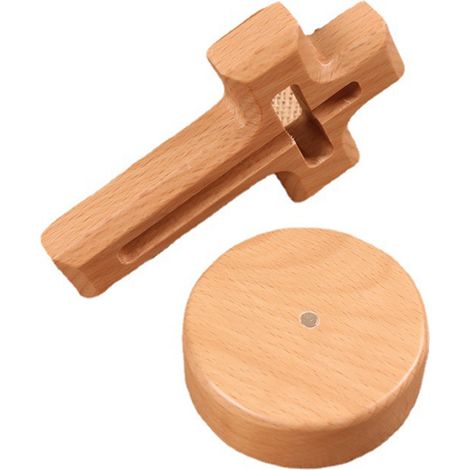 Cruz decorativa de madera para el hogar/iglesia  Diseño de cruz magnética  Base de madera de haya natural  Artesanía fina  Símbolo de fe y bendición (1/5)